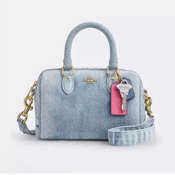 Coach Handbags - Coach Mini Rowan in Loved Denim
